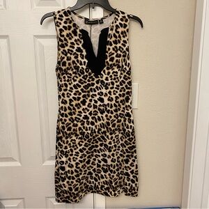 New York and Company Leopard print dress ladies size XS